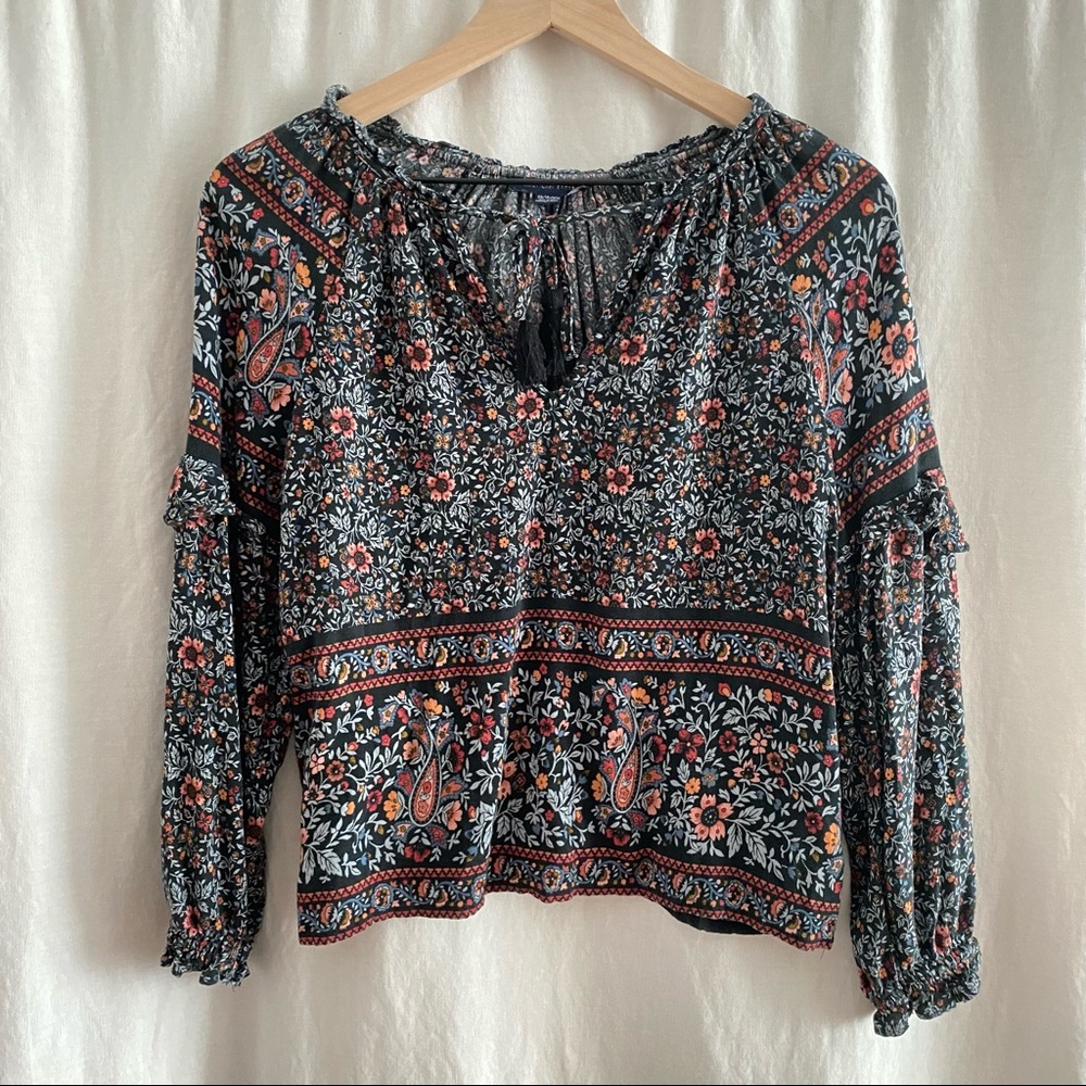 Floral print top